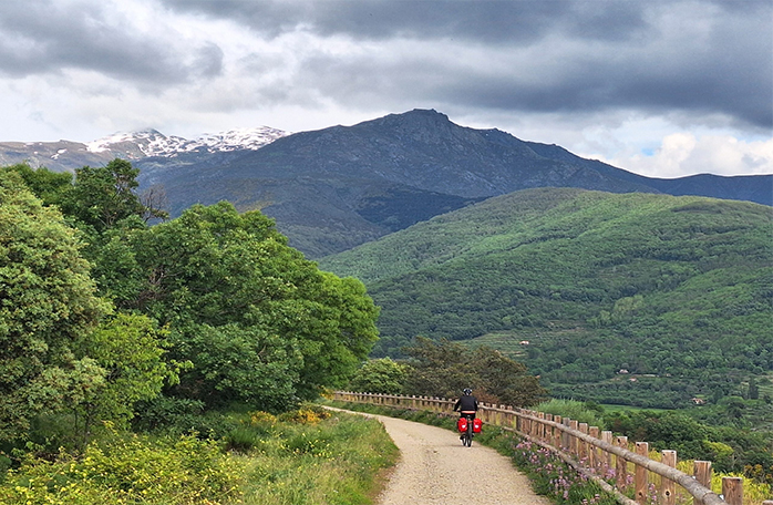 Bicycle routes in Spain